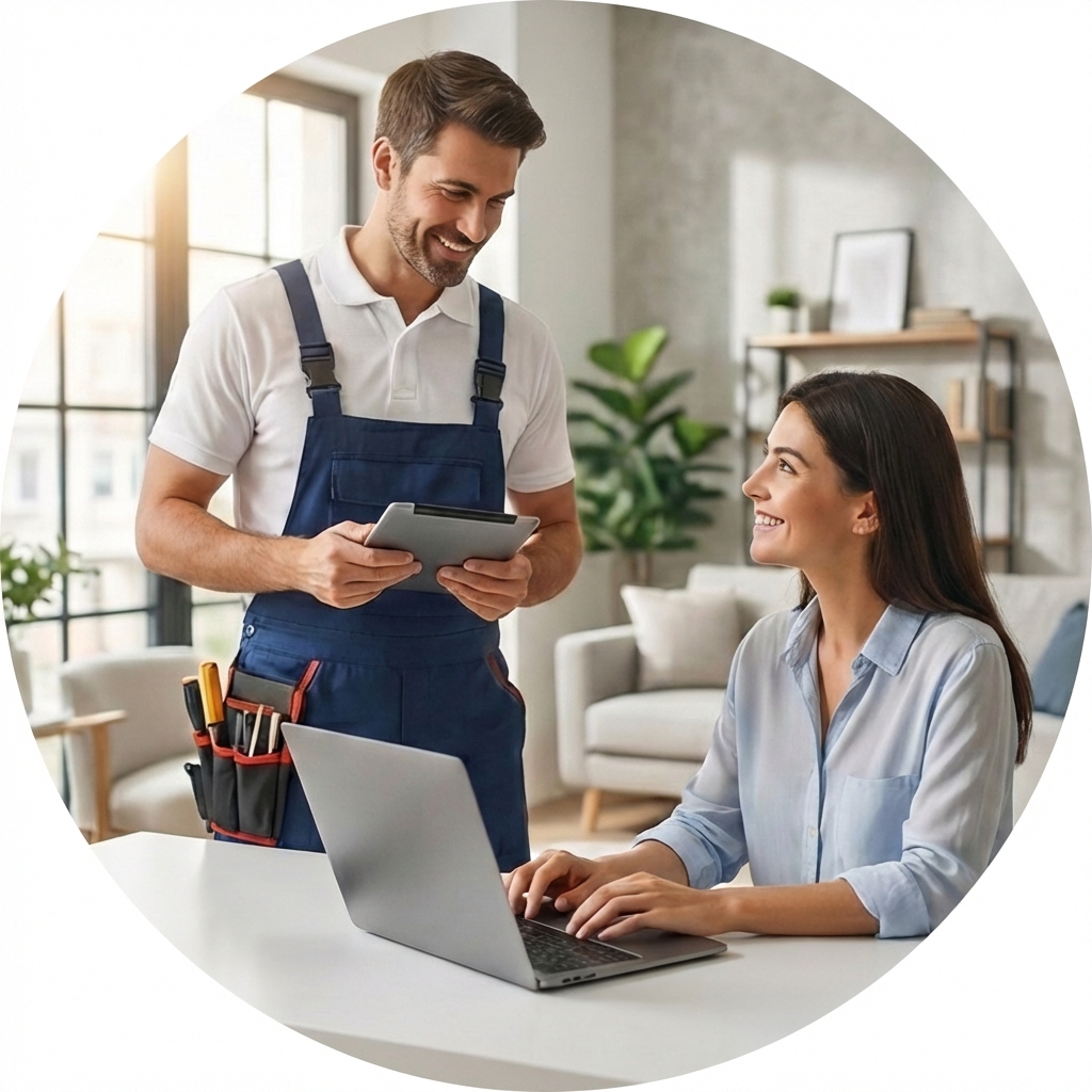 Professional technician repairing a smartphone device